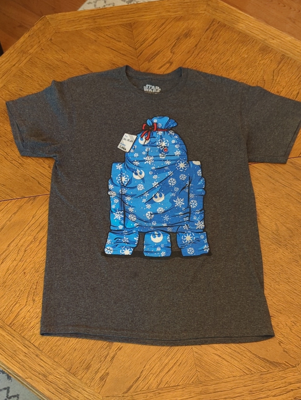 Star Wars R2-D2 Christmas Gift Heather Grey Graphic Tee